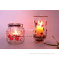 Glass Candle Holder with Tealight Candle - GA8015